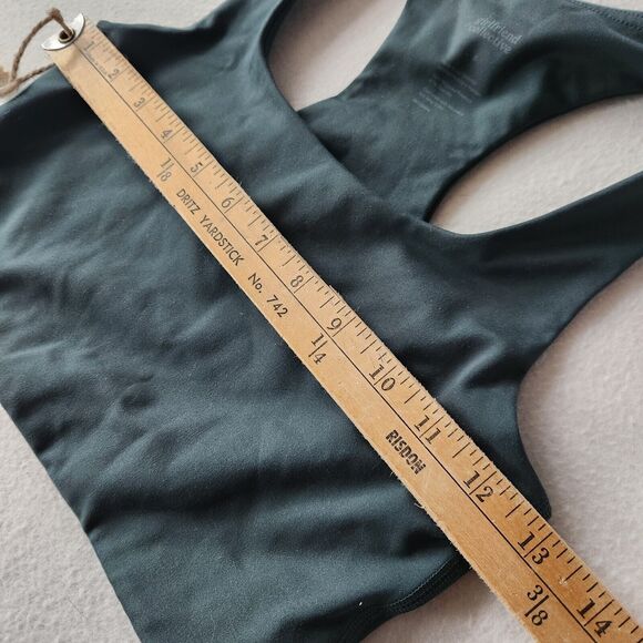 GIRLFRIEND COLLECTIVE Moss Paloma Racerback Longline Bra Women's Size S Support - Picture 3 of 6